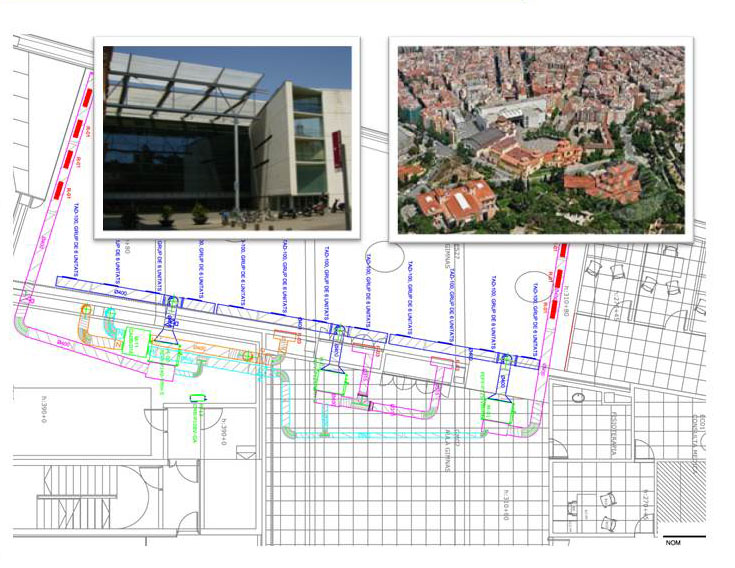 Projecte d'instal·lació a Institut del teatre de Barcelona